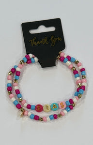 Glass Bead Bracelets