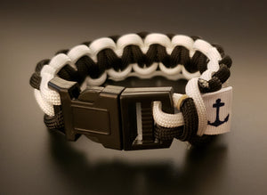 Black & White Men's Nautical Bracelet