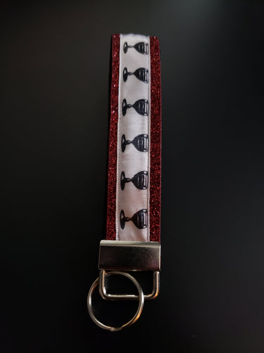Wine Glass Key Fob