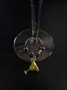 Bottoms Up Wine Glass Charms