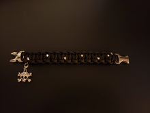 Load image into Gallery viewer, Pirates Skull Charm Crystal Bracelet