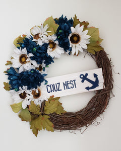 Personalized Boat Name Wreath